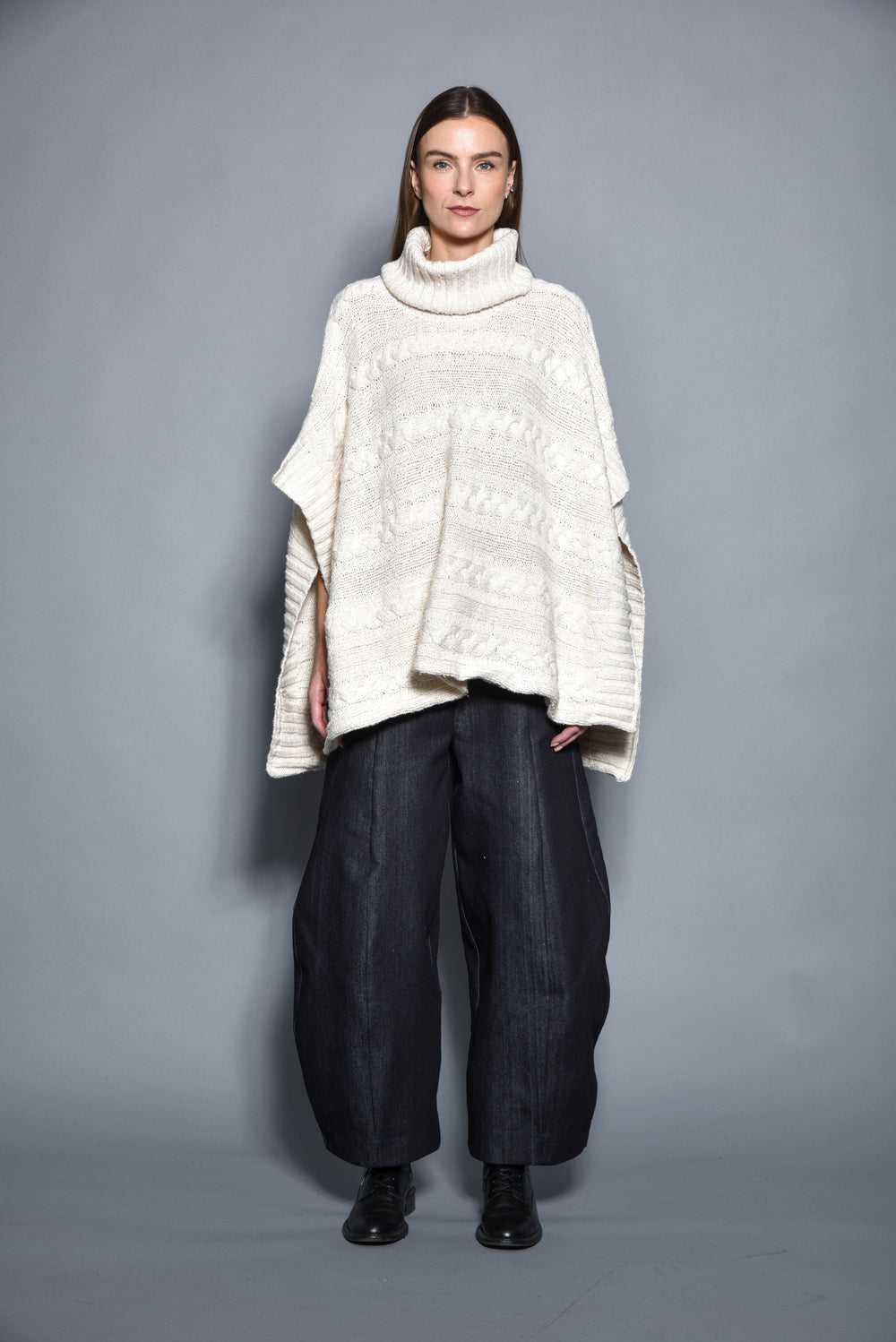 Cable Poncho