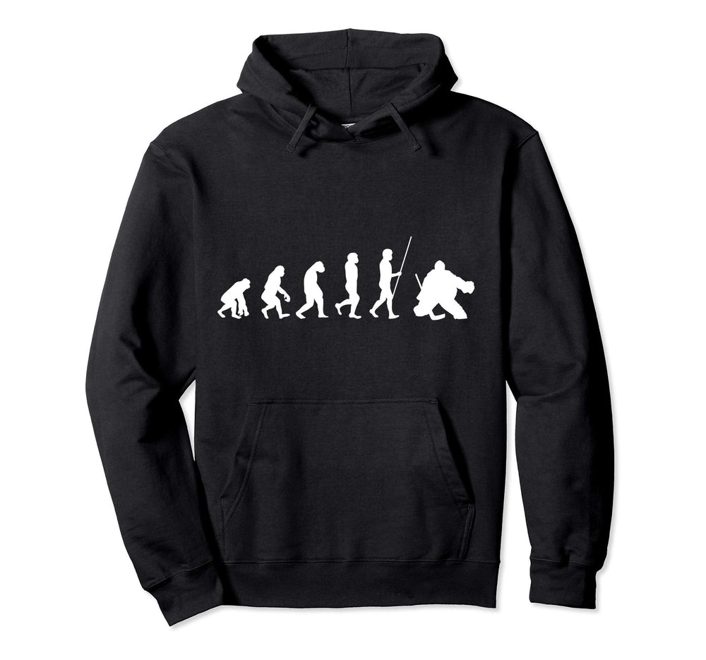 Ice Hockey Goalie Goal Keeper Hoodie - Minimalist Print Men Women