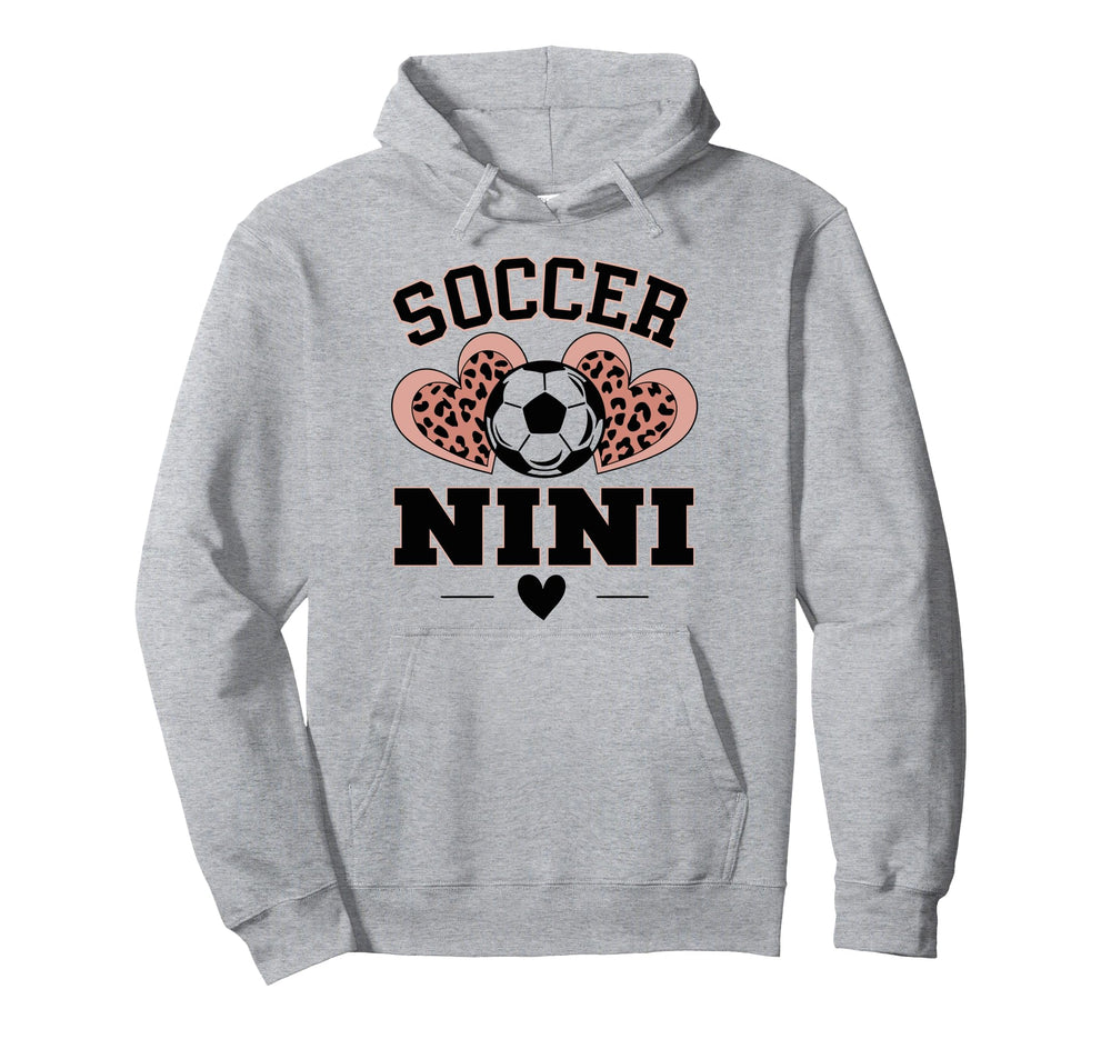 Soccer Nini Leopard Heart Soccer Ball Hoodie - Streetwear Style Men Women