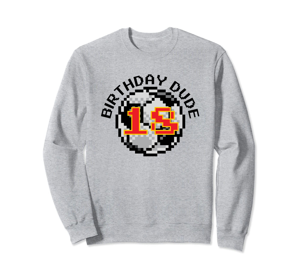 18 Year Old 18Th Birthday Dude 8 Bit Sweatshirt - Graphic Print Men Women