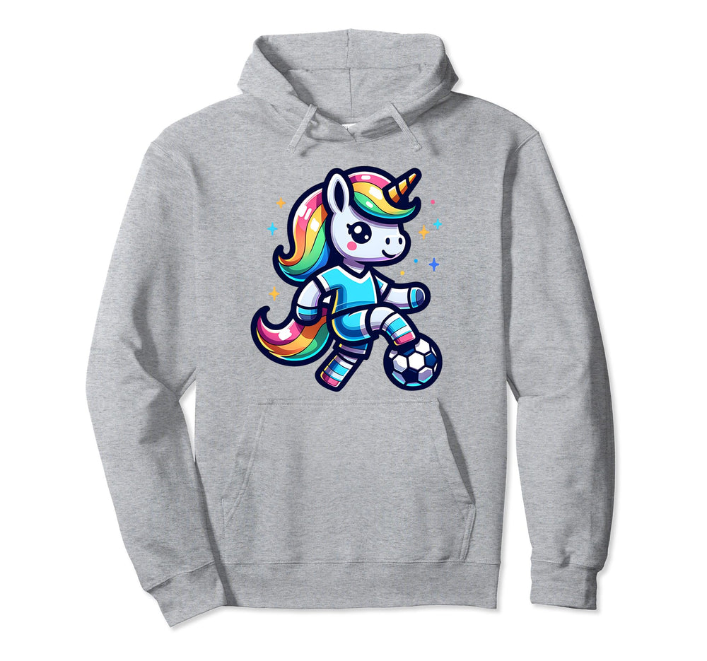 Footballer Unicorn Fans Soccer Team Hoodie - Custom Art Print Men Women