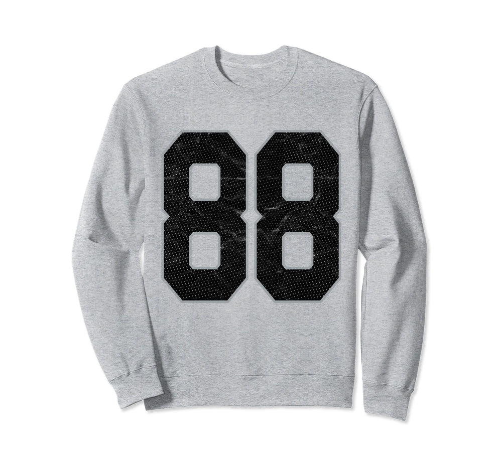 Number 88 Numbered Uniform Sports Sweatshirt - Graphic Print Men Women