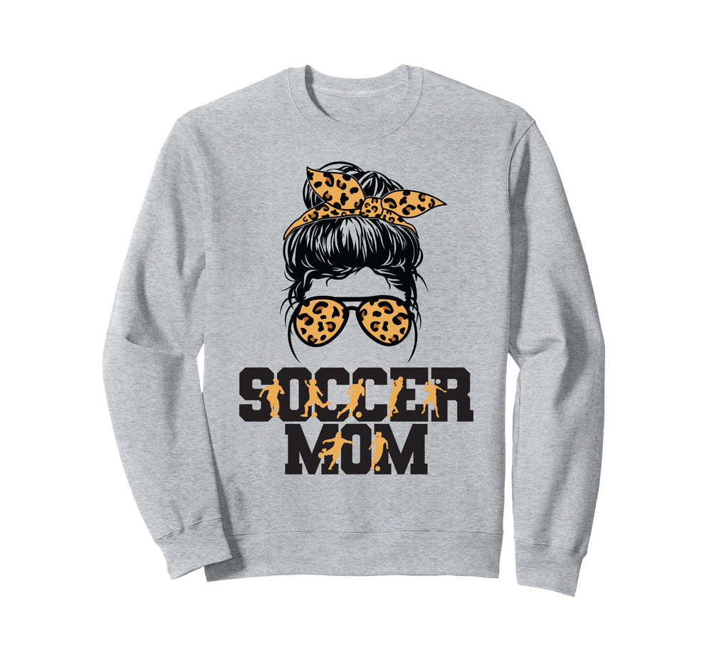 Soccer Mom Leopard Funny Soccer Mom Sweatshirt - Aesthetic Graphic Unisex