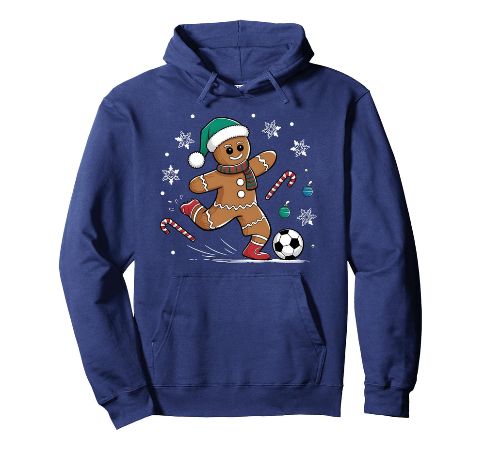 Gingerbread Soccer Player Cookie Game Hoodie - Aesthetic Graphic Unisex