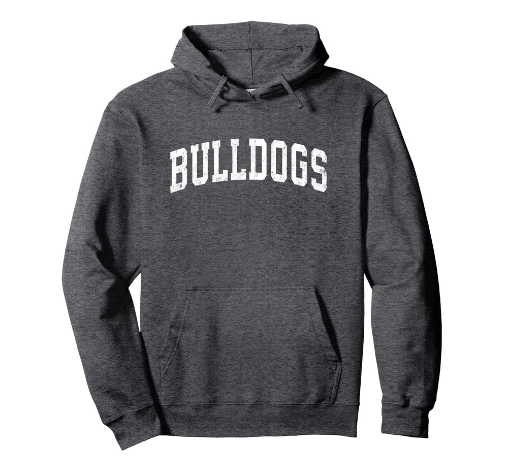 Bulldogs Mascot Athletic Sports Name Hoodie - Graphic Print Unisex