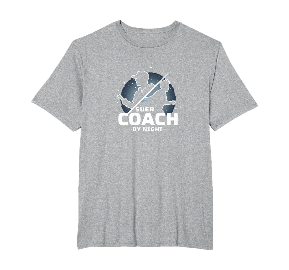 Soccer Coach Day Superhero Night T-Shirt - Fun Novelty Design Men Women