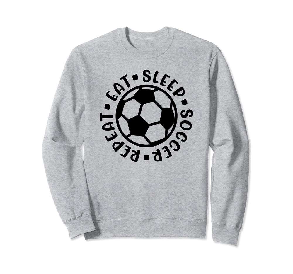 Eat Sleep Soccer Repeat Goalie Keeper Sweatshirt - Minimalist Print Unisex