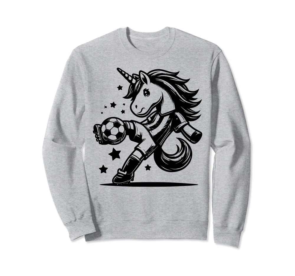 Footballer Unicorn Fans Soccer Team Sweatshirt - Minimalist Print Unisex