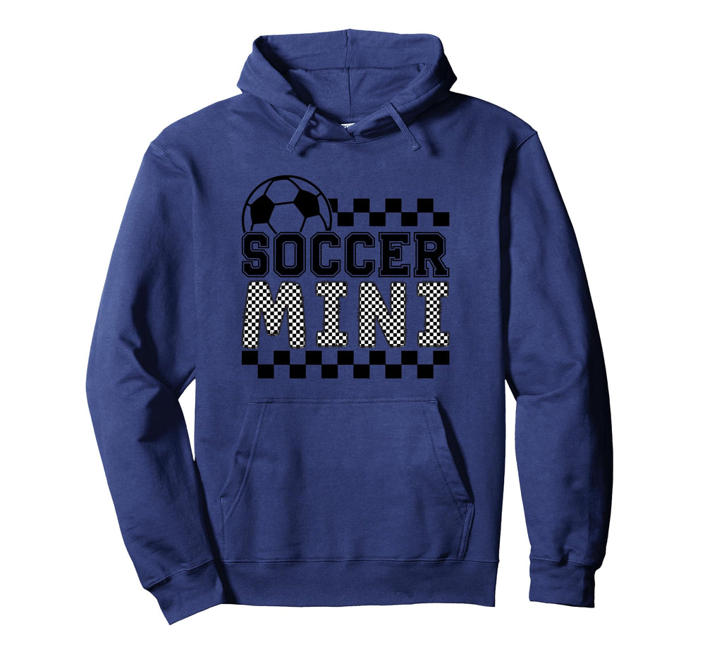 Soccer Mini Checker Checkered Hoodie - Minimalist Print Men Women