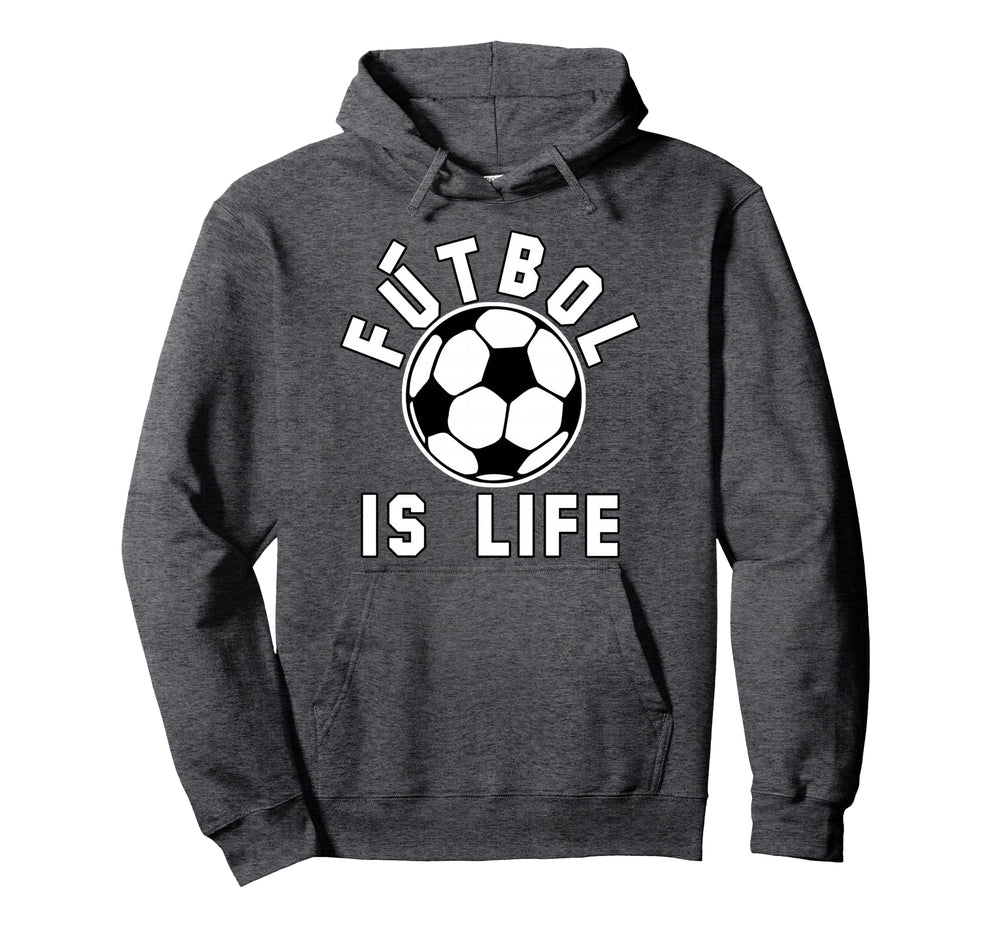 Futbol Is Life Soccer Ball Hoodie - Fun Novelty Design for Adults