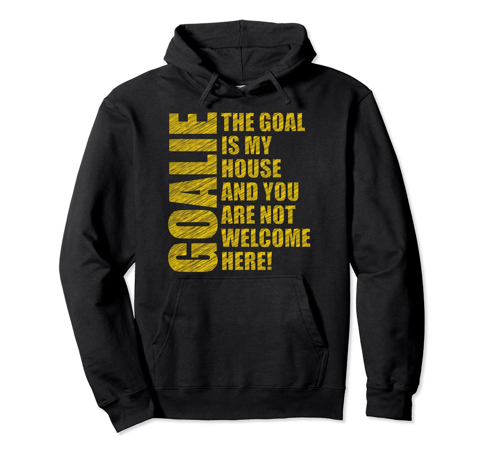 Funny Goalie Goalkeeper Soccer Player Hoodie - Unique Graphic for Adults