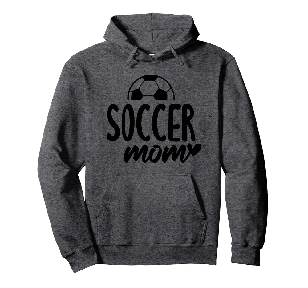 Soccer Mom Heart Script Font Hoodie - Custom Art Print Men Women