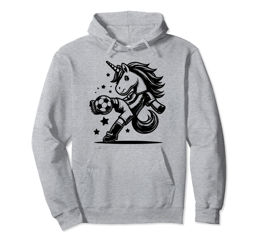 Footballer Unicorn Fans Soccer Team Hoodie - Unique Graphic for Adults