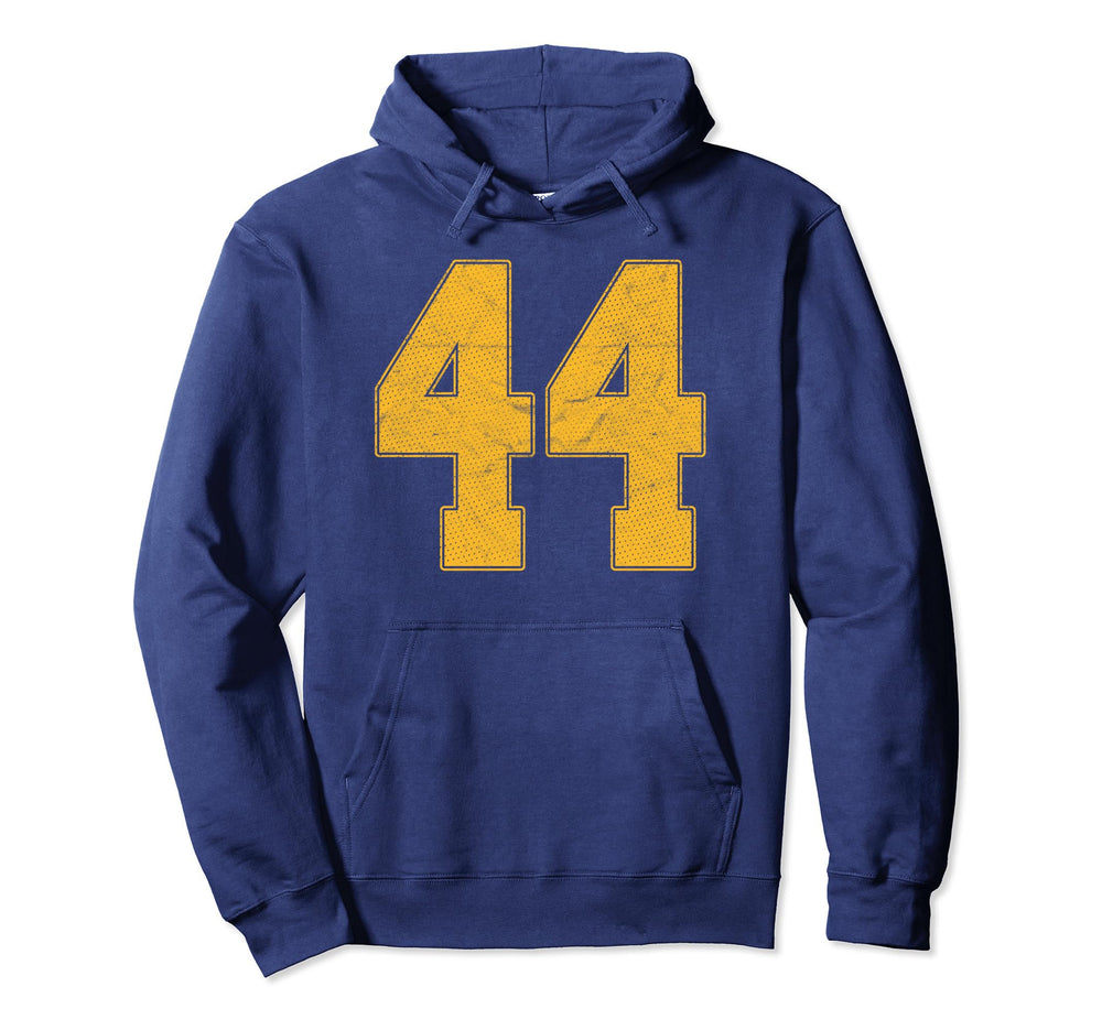 Number 44 Numbered Uniform Sports Team Hoodie - Graphic Print Unisex