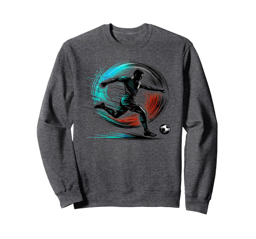 Powerful Soccer Kick Male Sweatshirt - Fun Novelty Design Men Women