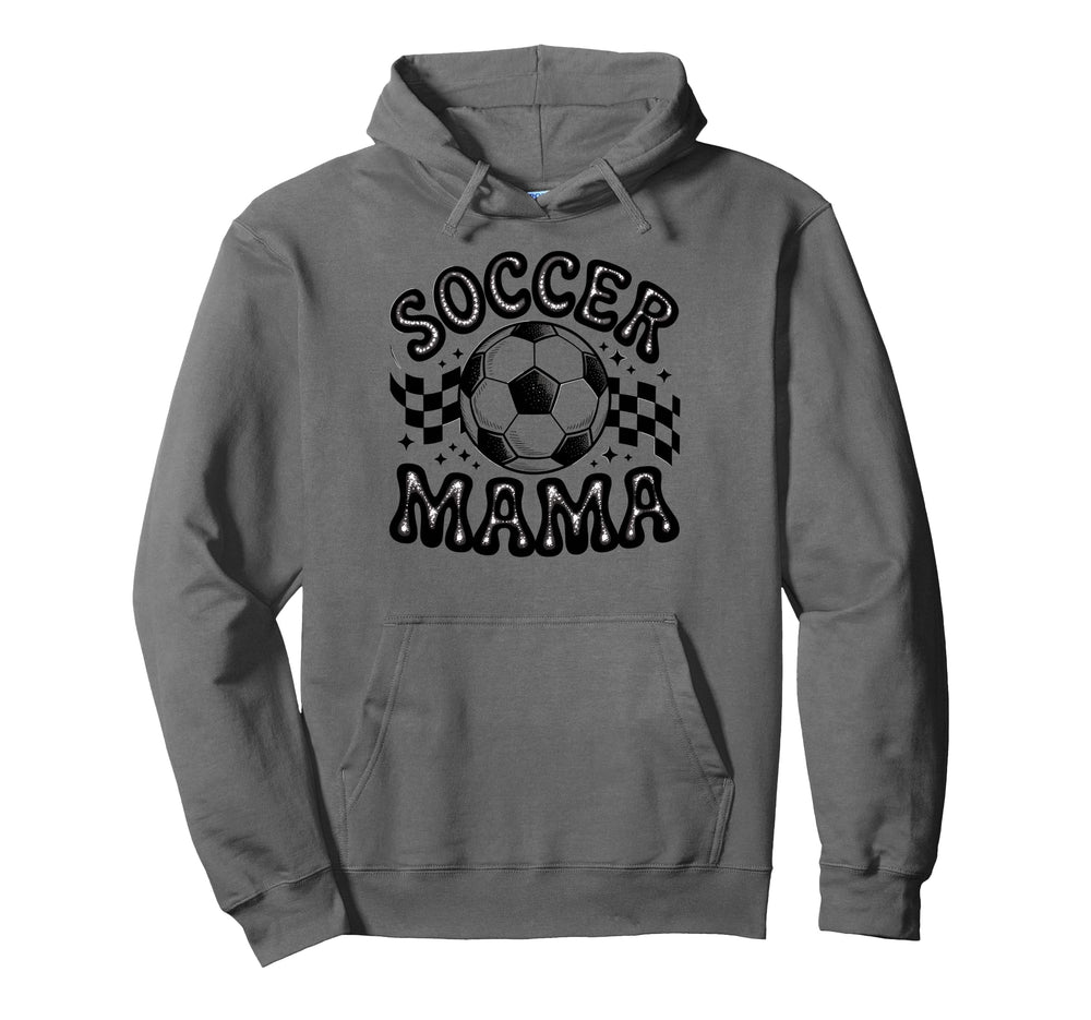 Soccer Mama Football Soccer Player Mom Hoodie - Novelty Apparel for Adults
