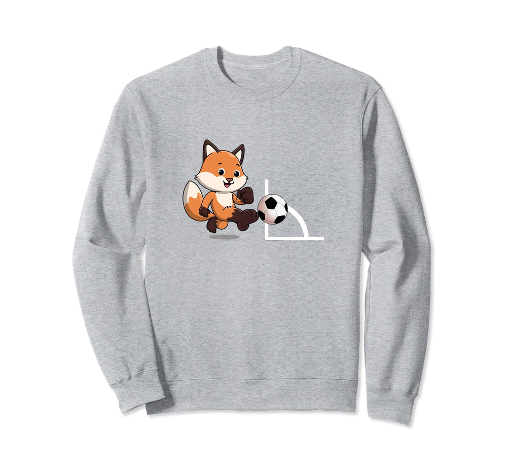 Funny Soccer Fox Player Offense Sweatshirt - Fun Novelty Design Men Women