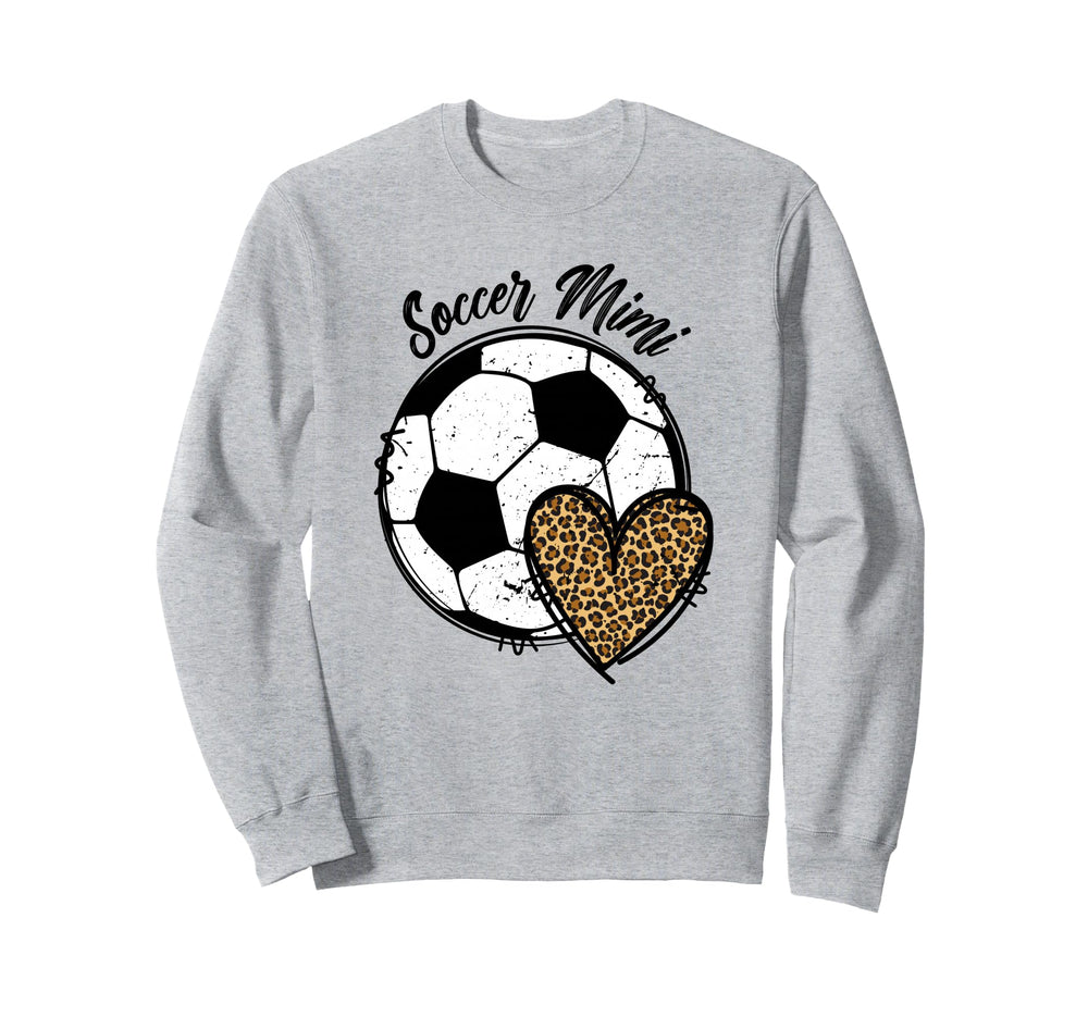 Soccer Mimi Grandma Heart Mimi Sweatshirt - Aesthetic Graphic for Adults