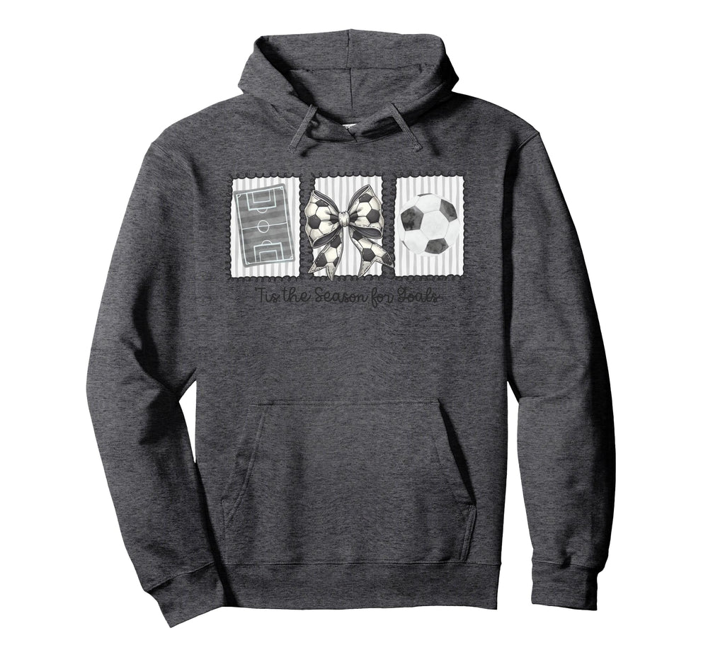 Funny Preppy Tis Season Soccer Stamps Hoodie - Aesthetic Graphic Unisex