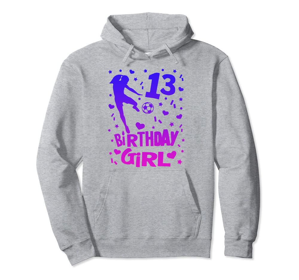 13Th Birthday Soccer Party Gift Teen 13 Hoodie - Trendy Graphic Unisex