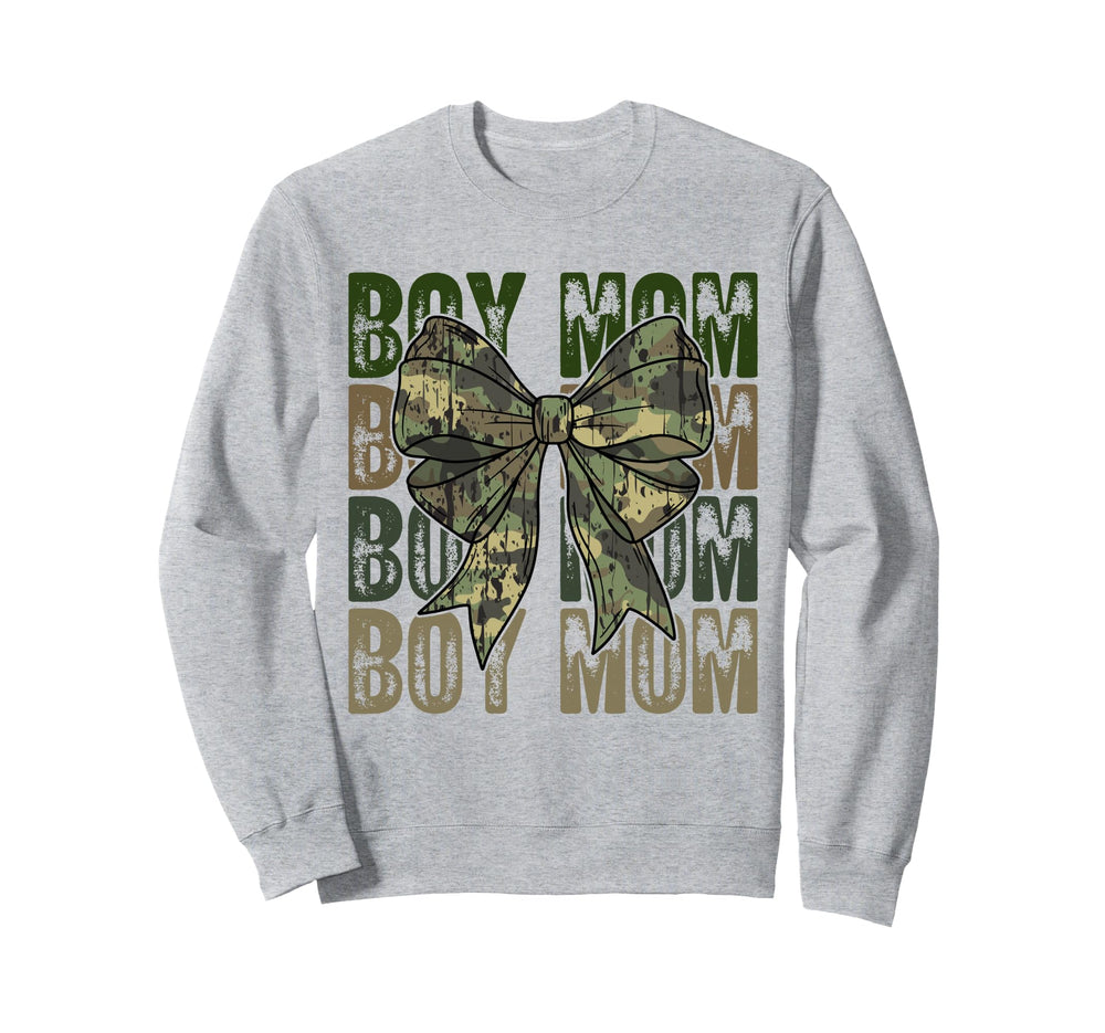 Mom Camo Coquette Bow Sweatshirt - Casual Everyday Wear for Adults
