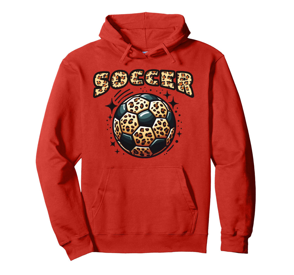 Soccer Ball Leopard Hoodie - Custom Art Print Men Women