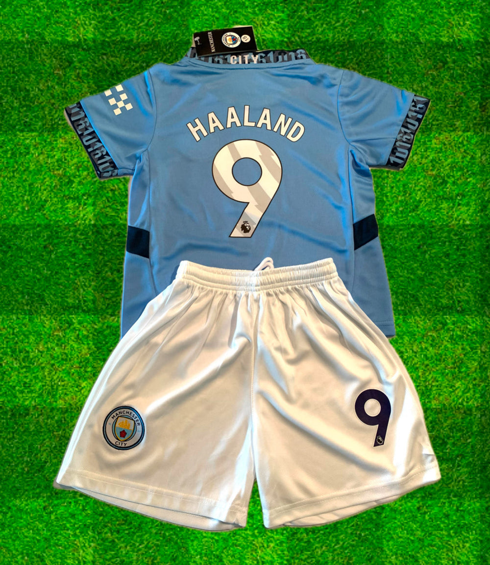 Erling Haaland Kids Soccer Jersey Manchester City Youth Toddler CustomKiddos.com