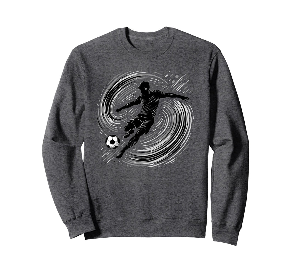 Powerful Soccer Kick And Teen Sweatshirt - Fun Novelty Design for Adults