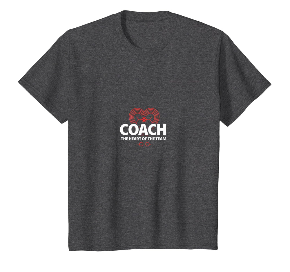 Soccer Coach Heart Team Inspiring T-Shirt - Aesthetic Graphic Men Women