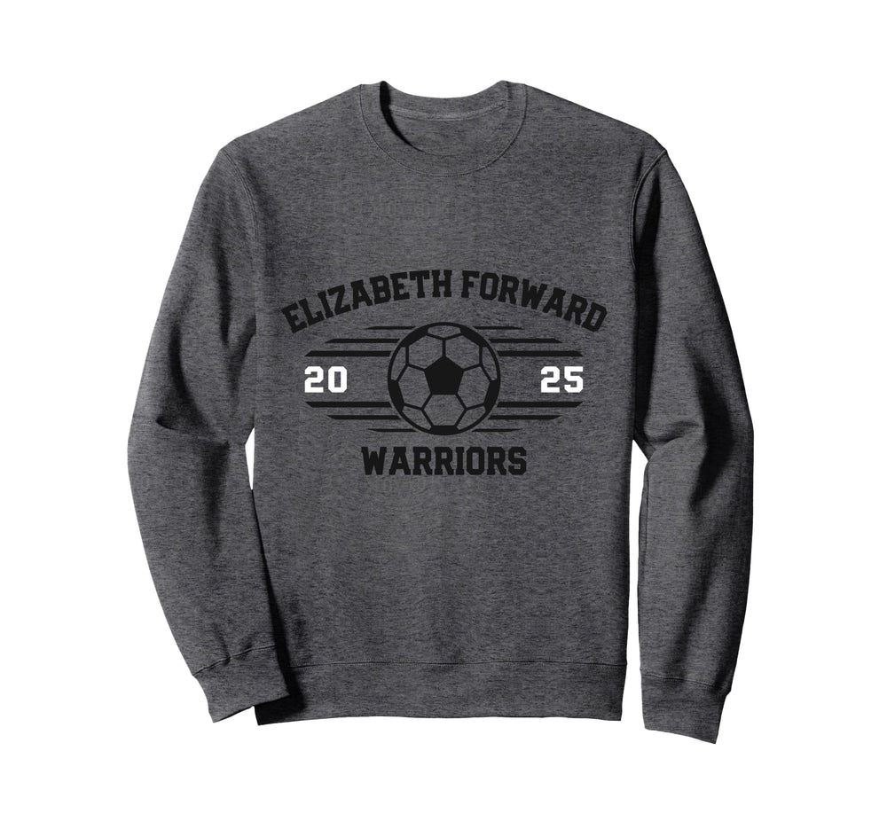 Elizabeth Forward Warriors Soccer Sweatshirt - Minimalist Print Unisex