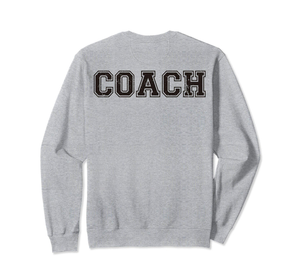 Coach Back Softball Gift Coaching Team Sweatshirt - Trendy Graphic Unisex