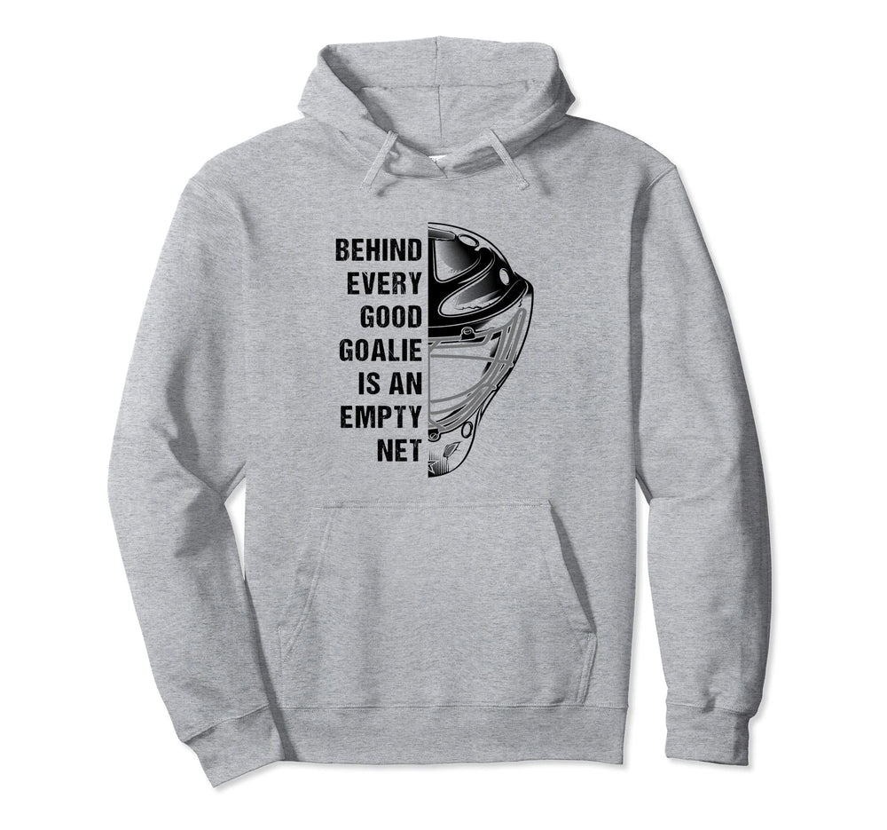 Hockey Goalkeeper Mask Player Outfit Hoodie - Minimalist Print for Adults