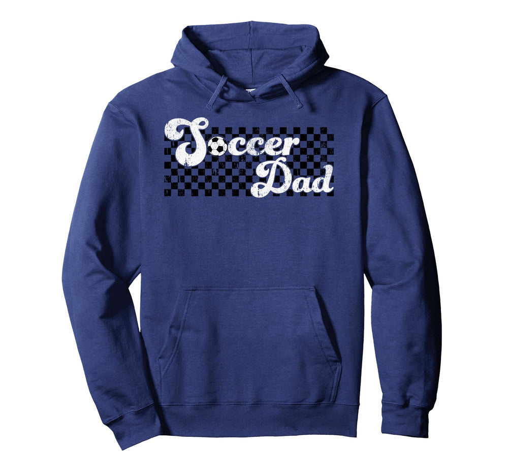Soccer Dad Daddy Checkered Soccer Hoodie - Streetwear Style for Adults