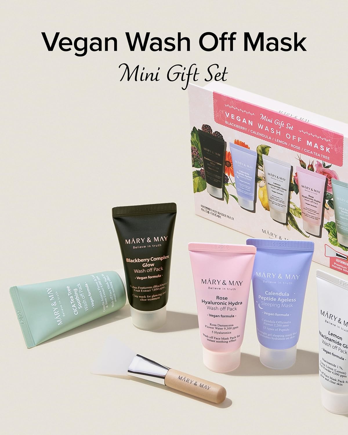 Mary & May Vegan Wash Off Mask Mini Gift Set - Snipetell