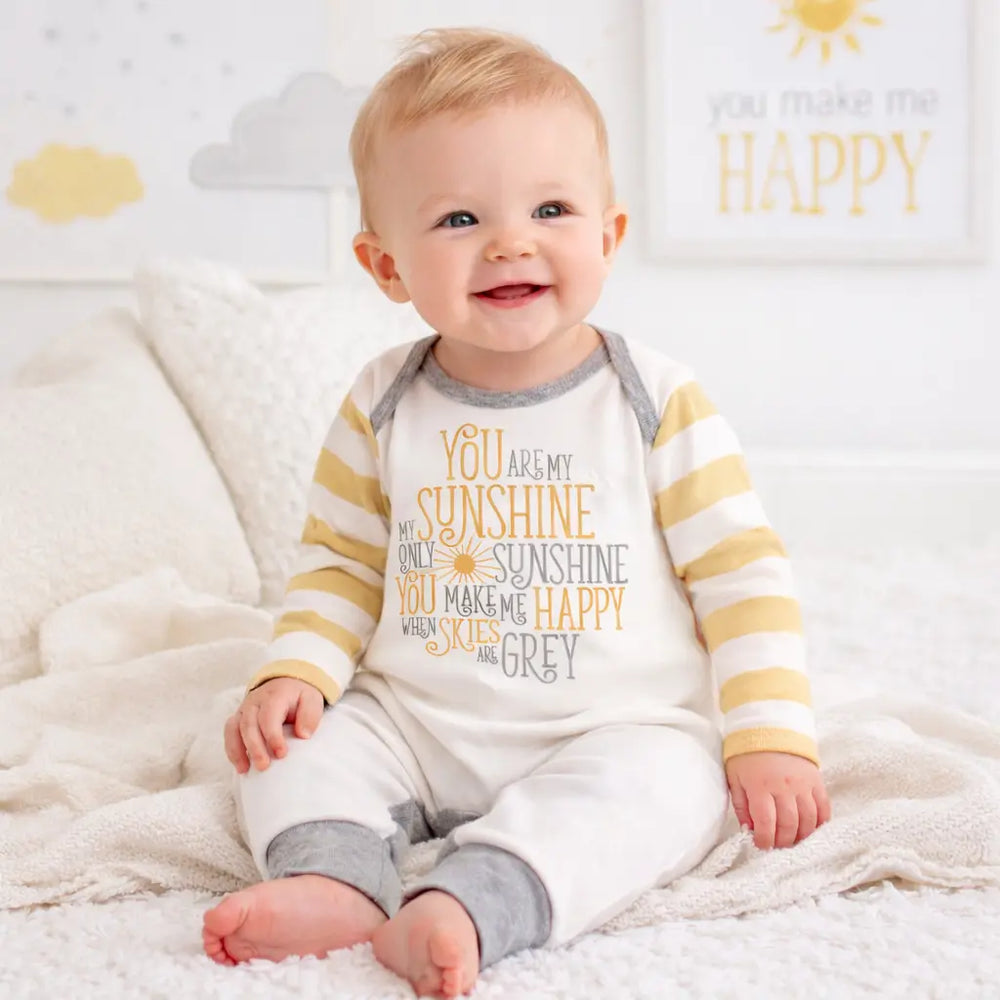 Baby's "You Are My Sunshine" Cotton Romper Tesa Babe
