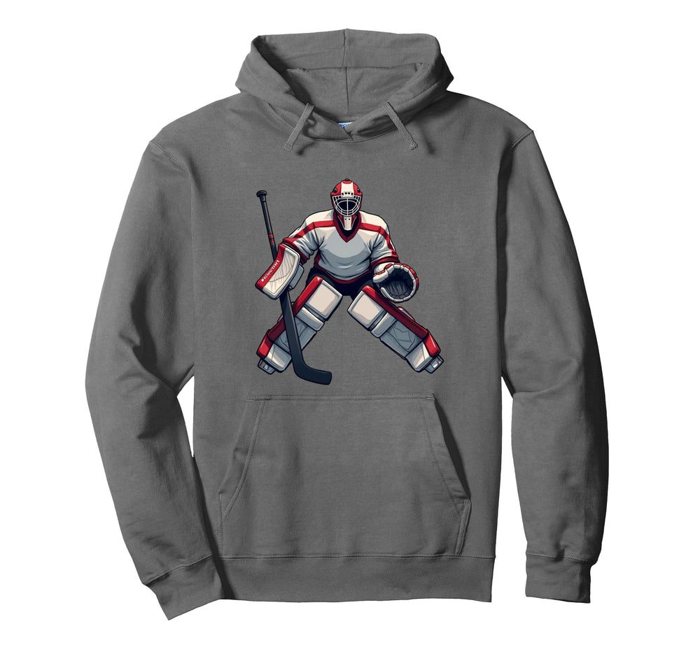 Ice Hockey Player Goalkeeper Ice Hockey Hoodie - Unique Graphic for Adults