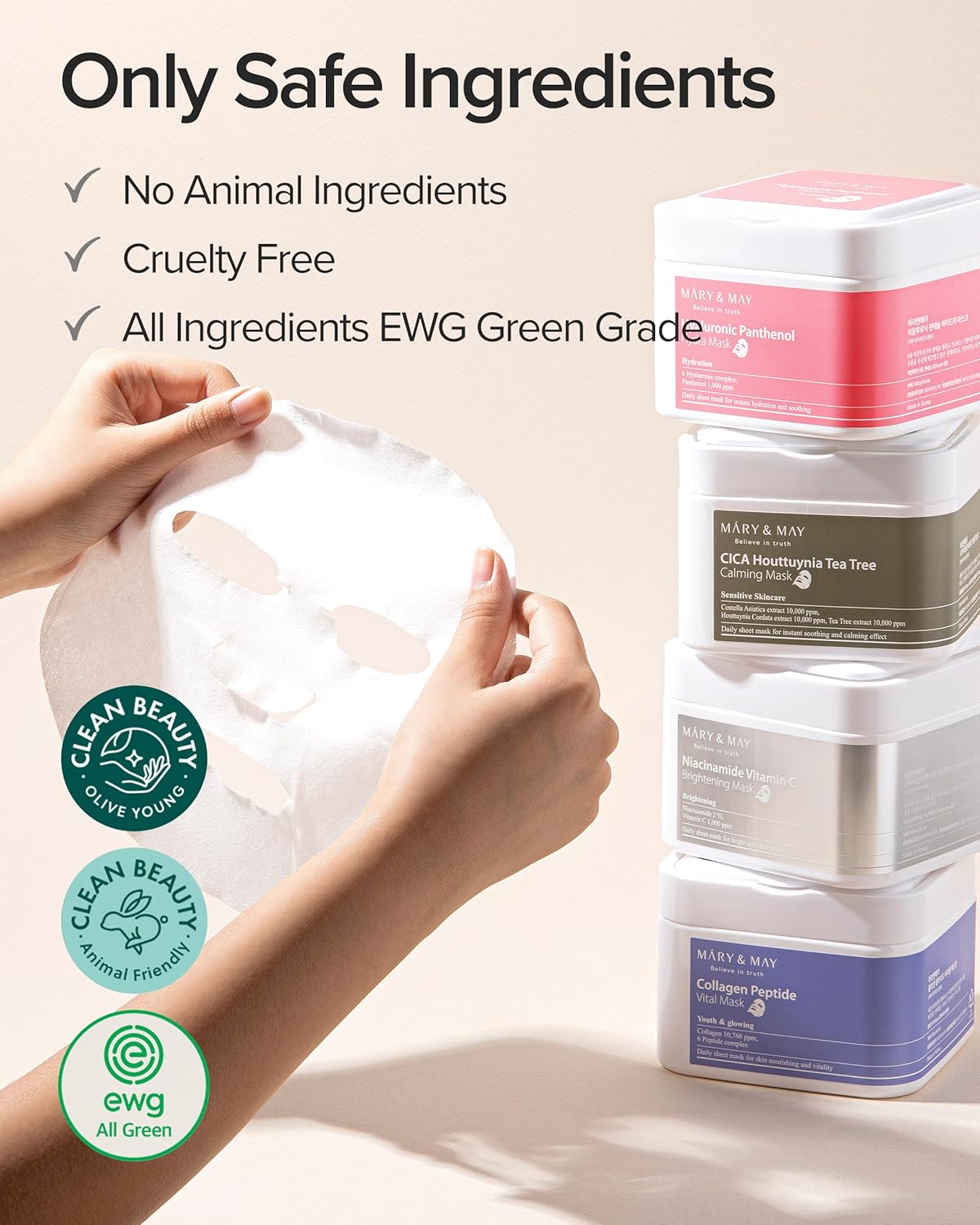 Mary & May Collagen Peptide Vital Mask - Snipetell