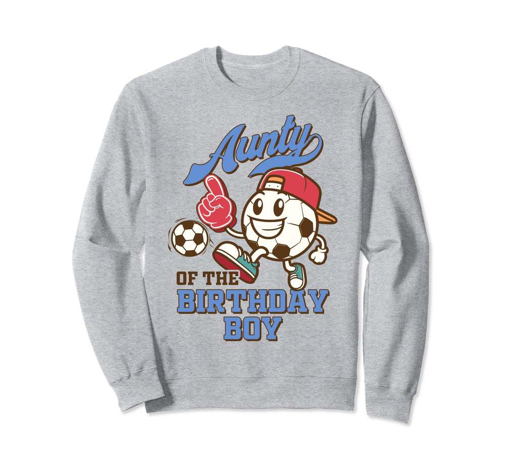 Soccer Aunt Birthday Party Family Sweatshirt - Graphic Print Men Women