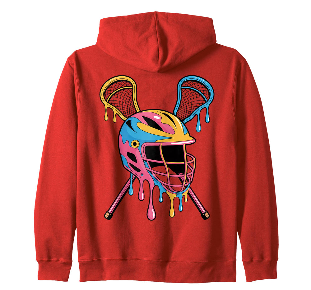 Lax Goalie Lacrosse Goalkeeper Gifts Hoodie - Minimalist Print Men Women