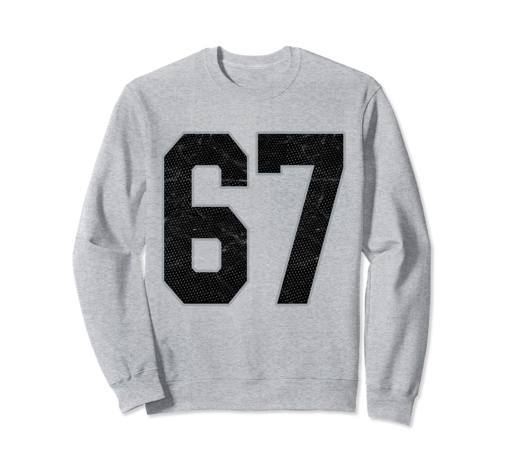 Number 67 Numbered Uniform Sports Sweatshirt - Graphic Print Men Women