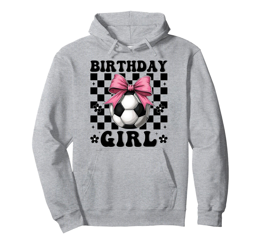 Birthday Soccer Soccer Mom Coquette Bow Hoodie - Novelty Apparel Unisex