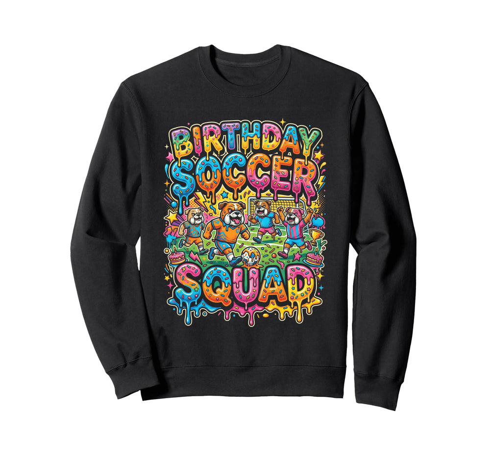 Funny Soccer Squad Bulldogs Sweatshirt - Minimalist Print for Adults