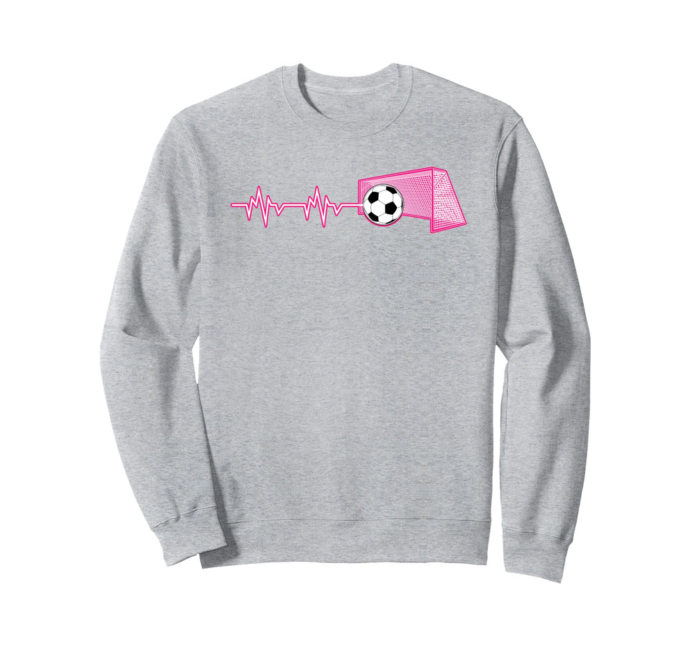 Heartbeat Football Soccer Goalie Soccer Sweatshirt - Trendy Graphic Unisex