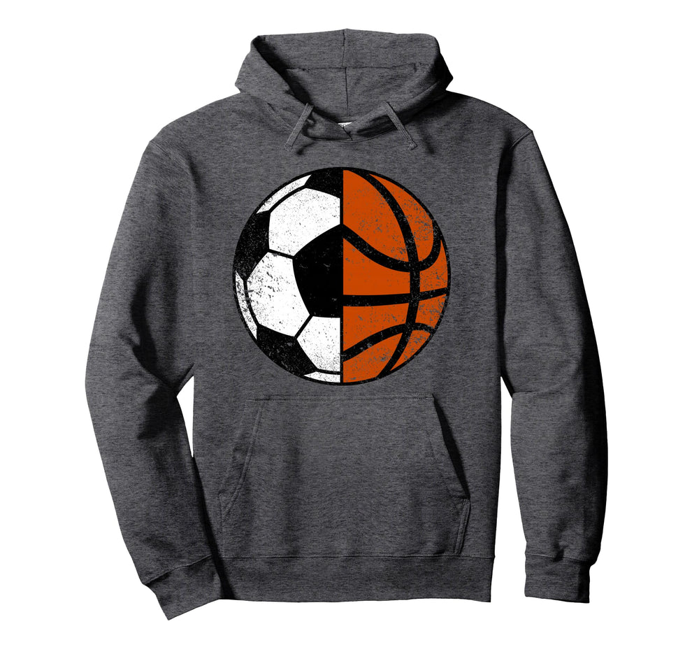 Soccer Basketball Player Funny Soccer Hoodie - Unique Graphic for Adults