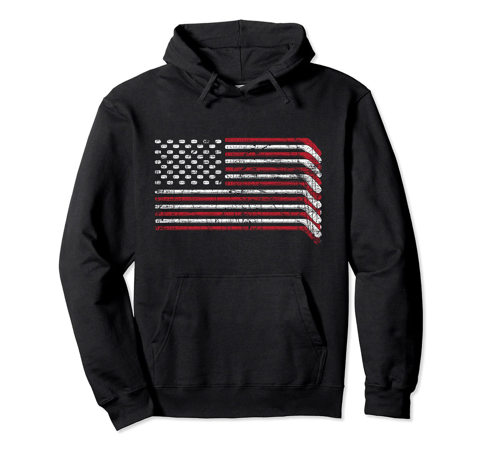 Ice Hockey Gifts Adults Black Small Hoodie - Minimalist Print for Adults