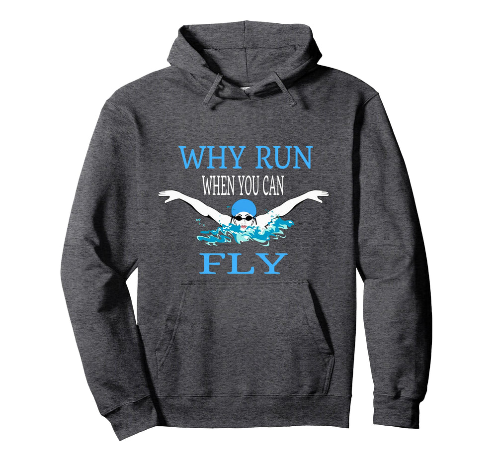 Swim Swimmer Funny Swimming Sports Hoodie - Fun Novelty Design Men Women