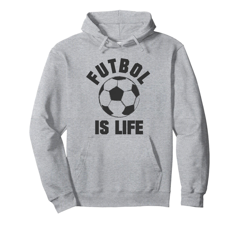 Futbol Is Life Soccer Hoodie - Trendy Graphic for Adults