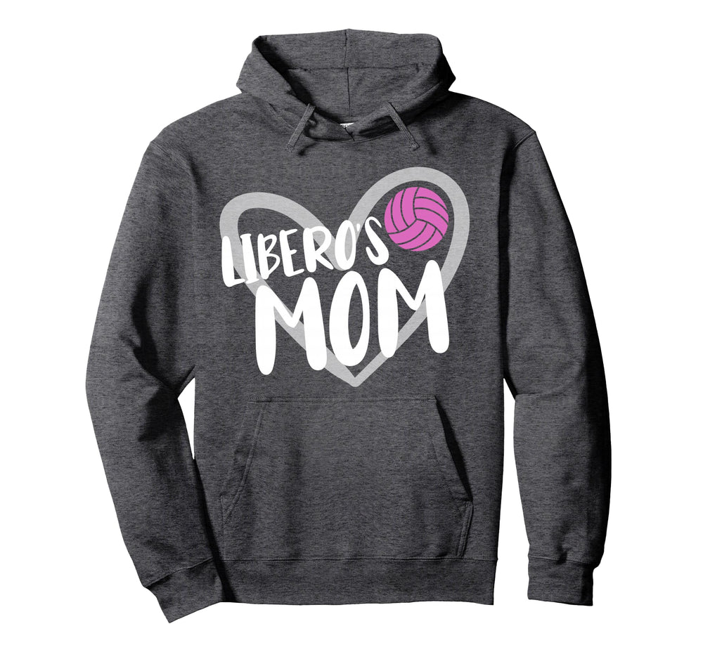 Volleyball Mom Libero Heart Hoodie - Custom Art Print Men Women