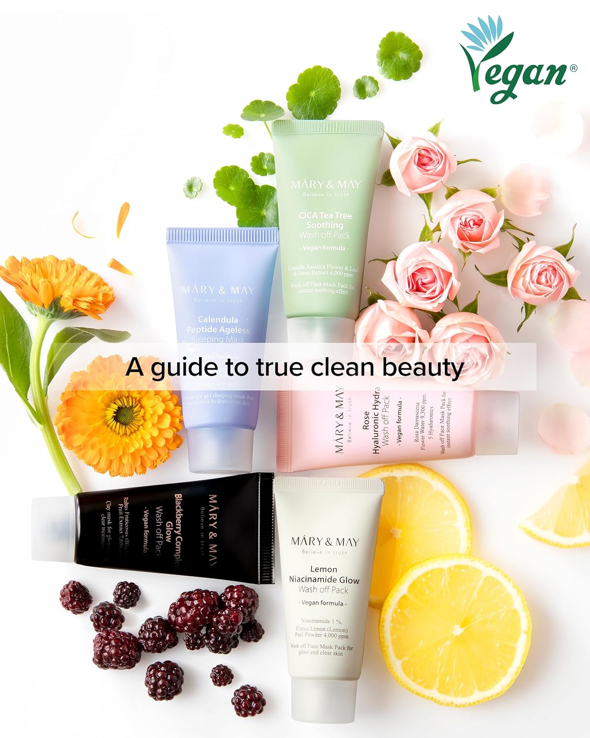 Mary & May Vegan Wash Off Mask Mini Gift Set - Snipetell