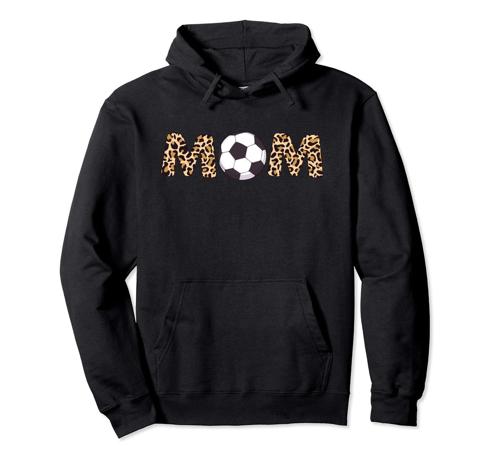 Soccer Ball Mom Leopard Hoodie - Aesthetic Graphic Men Women